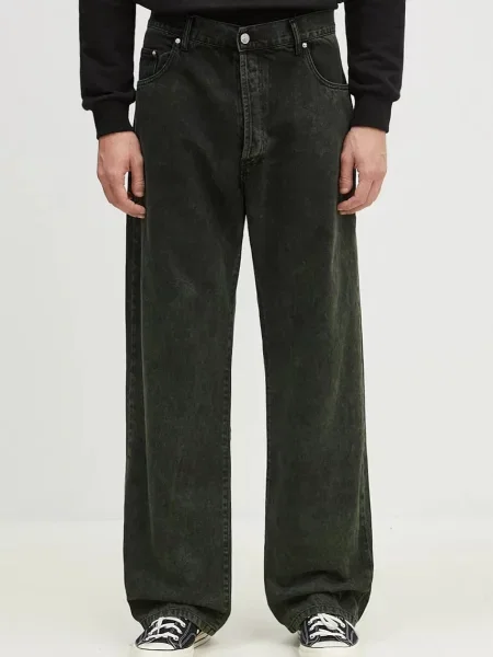 Kavbojke Aries Acid Wash Batten Jean zelena