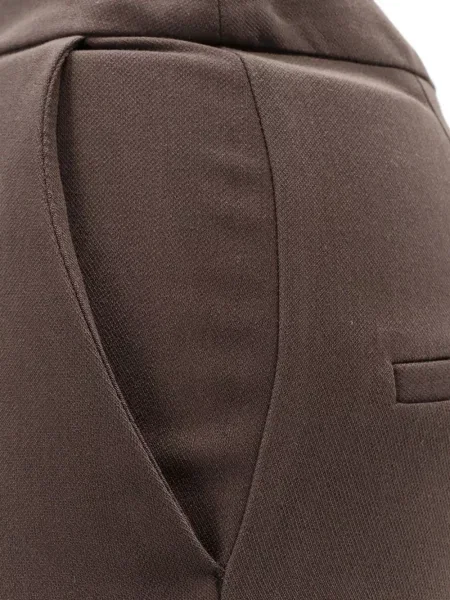 Pantaloni Actualee evazate maro