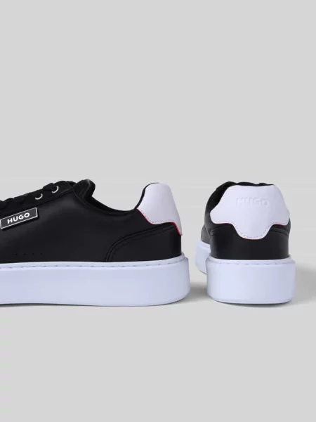 Sneakersy z podeszwą na platformie Hugo czarne