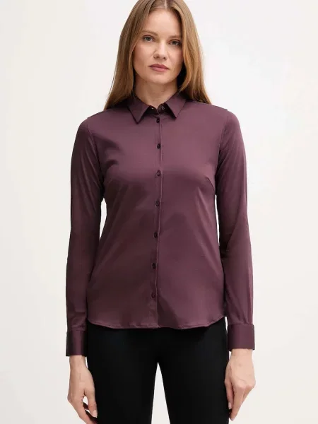 Mos Mosh koszula regular z kołnierzykiem klasycznym fioletowy