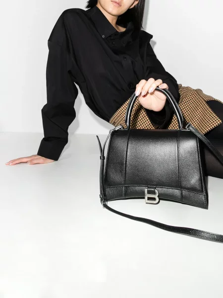 Rankinė Balenciaga Hourglass juoda