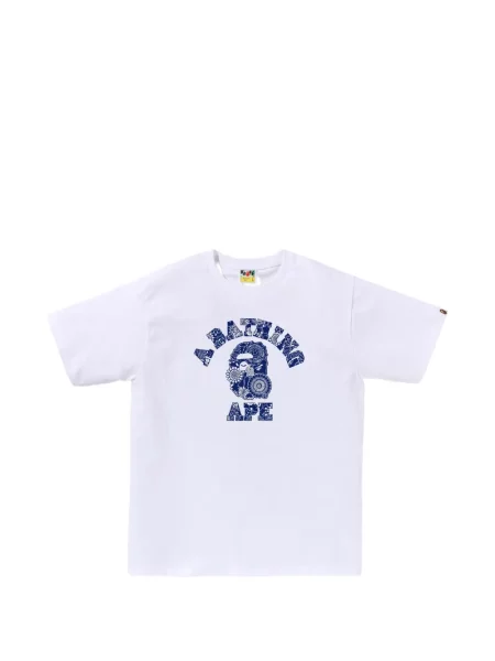 Tricou grafic A Bathing Ape® cu imagine alb