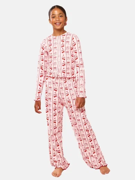 Lipsy Pijamale roz / roz pastel roșu