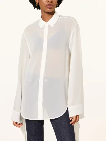 The Frankie Shop Bluzka Koszulowa Verlin weiss biała