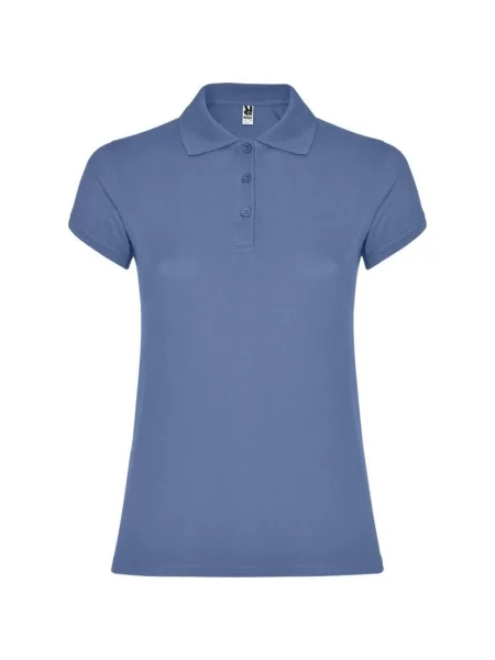 Koszulka Polo W niebieska