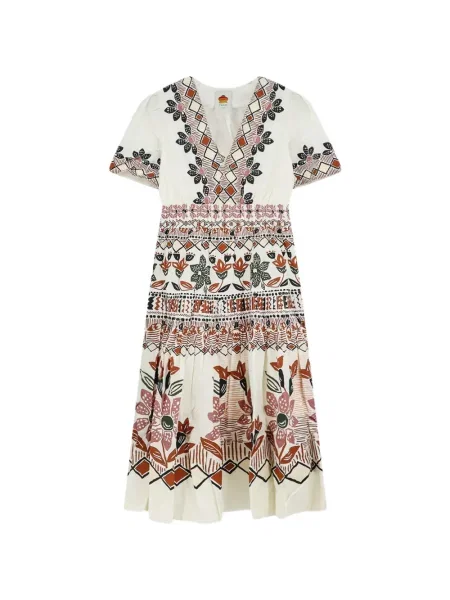 Scurt rochie maxi Farm Rio alb