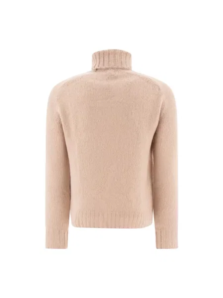 Sweter z golfem Tom Ford wełniany beżowy