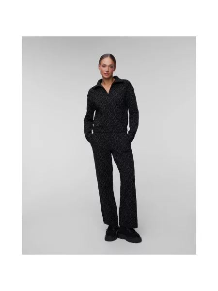 Lniany sweter Newland czarny