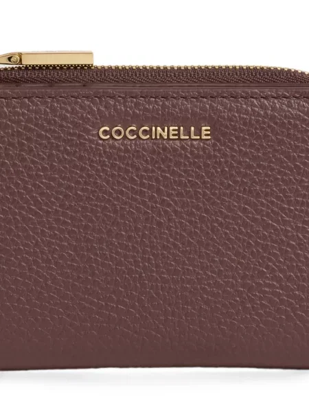 Кожено портмоне Coccinelle червено