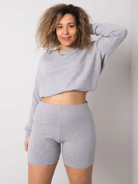 Pantaloni scurți Fashionhunters gri
