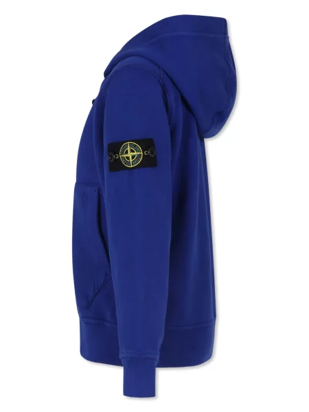 Bluza z kapturem dziecięca Stone Island niebieska