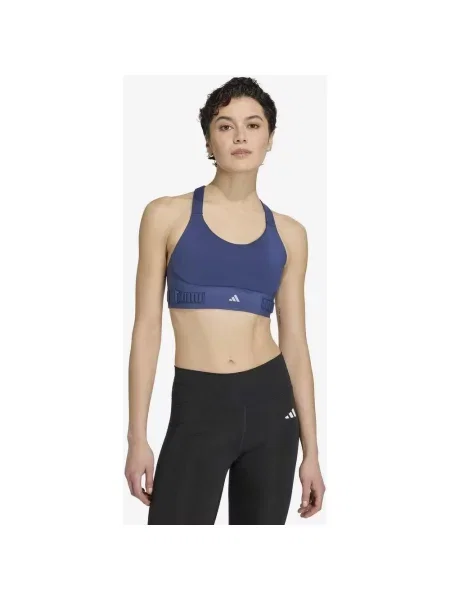 Biustonosz adidas FastImpact Luxe Run High-Support granatowy XS niebieski