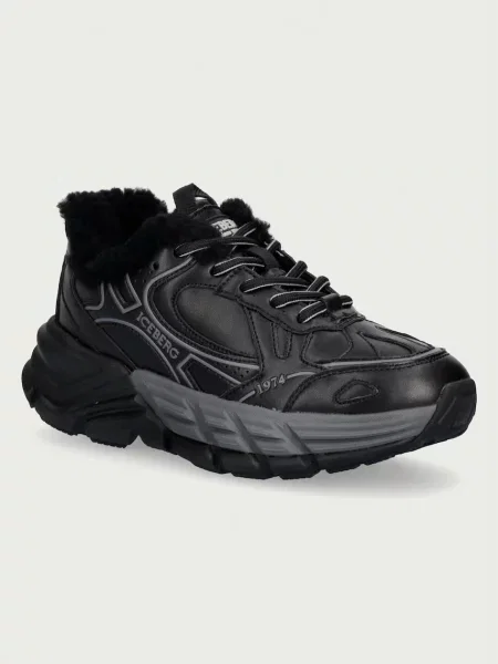 Iceberg ICB ONE sneakers pentru femei din piele negru