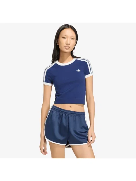 Tricou adidas Knitted T-Shirt Dark Blue/ White S alb