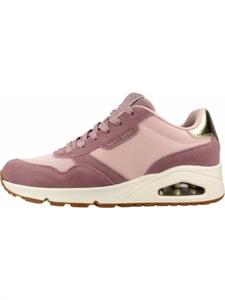 Sneakersy Skechers zamszowe różowe