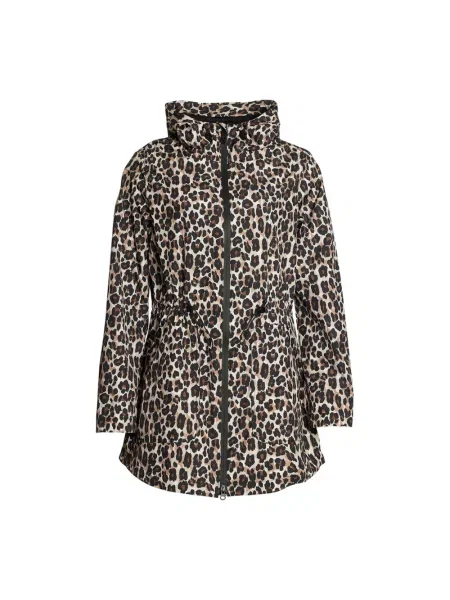 Wodoodporny płaszcz Danwear w panterkę brązowy