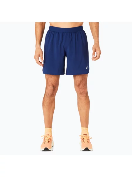 Мъжки къси панталони за бягане ASICS Road blue expanse / midnight синьо