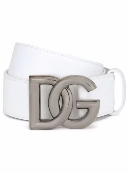 Curea Dolce & Gabbana din piele alb