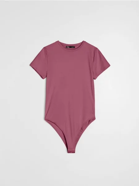 Однотонне базове боді з коротким рукавом other