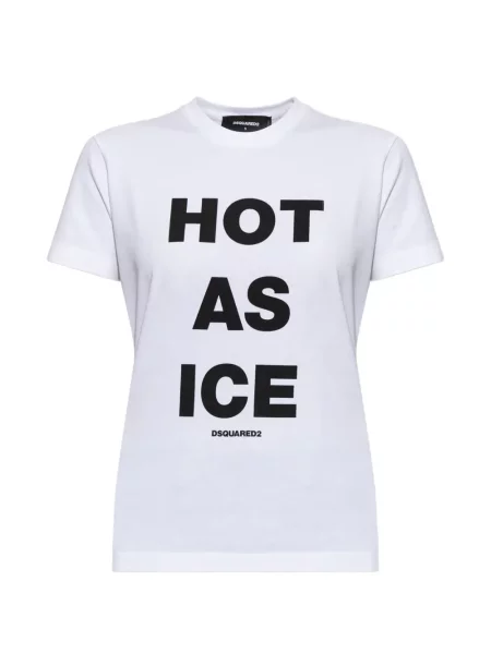 Tricou Dsquared2 cu imagine alb