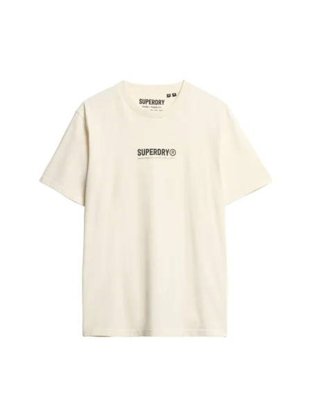 Tricou sport Superdry alb