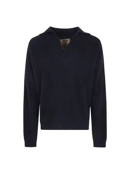 Sweter Uma Wang z dekoltem w serek czarny