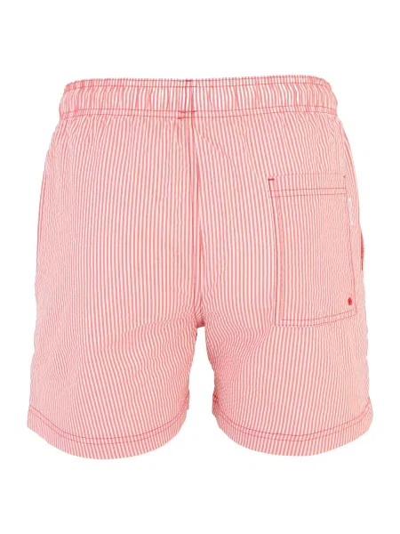 JACK & JONES Plavecké šortky JPSTMAUI námornícka modrá / svetloružová / oranžovo červená biela