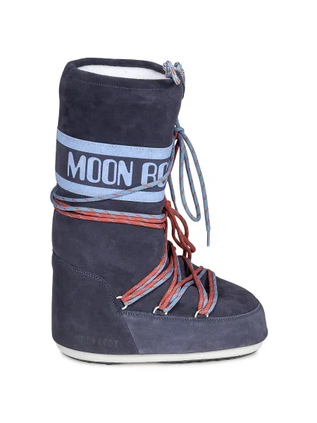 Moon Boot cizme de iarna MB ICON SUEDE LACES albastru