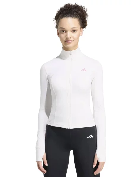 ADIDAS PERFORMANCE Športová bunda Studio eozín biela
