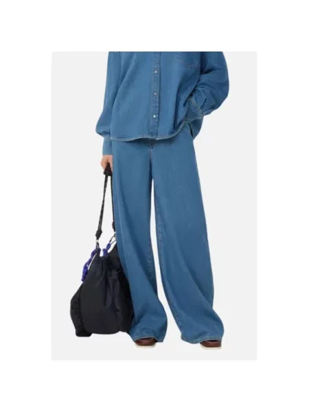Weekend Max Mara Jeansy Kobieta S Szerokie Jeansyy niebieski