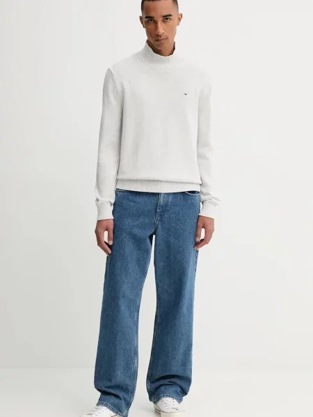 Tommy Jeans sweter lekki szary