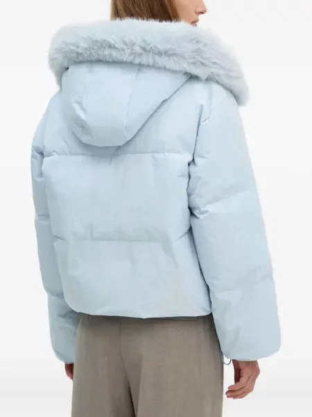 Patentni zatvarač na pola jakna Day Birger Et Mikkelsen s kapuljačom plava