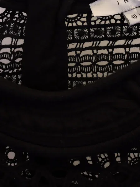 Rochie mini Iro din dantelă de costum negru