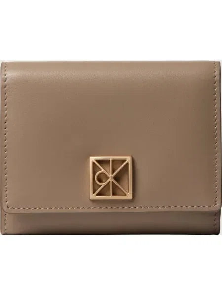 Calvin Klein De piele portofel bej
