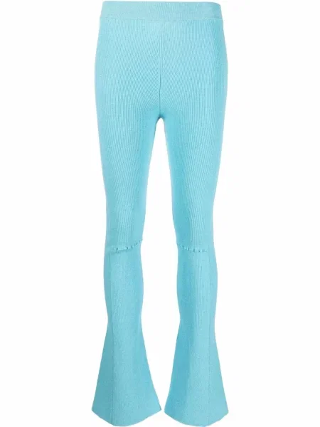Pantaloni Jacquemus stretch albastru