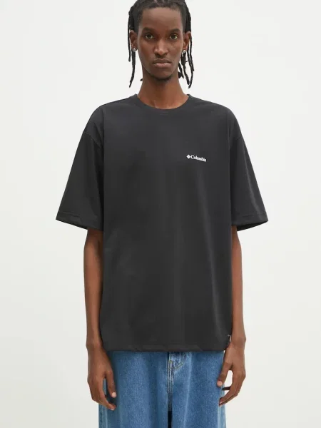 Sportovní tričko Columbia Cedar Trail s potiskem černá