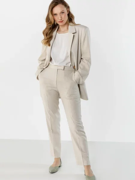 Spodnie lniane Awama