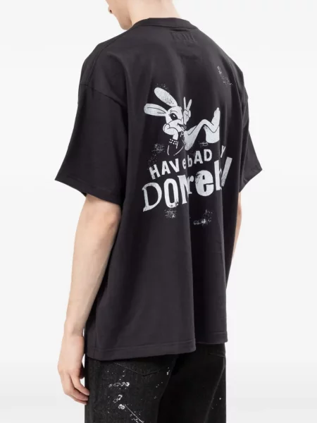 Tricou Domrebel cu imagine negru