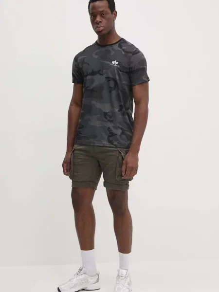 Alpha Industries szorty Crew szare