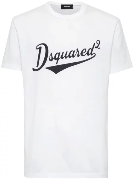 Tricou Dsquared2 cu imagine alb
