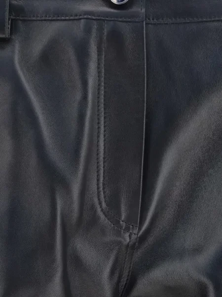Pantaloni Magda Butrym din piele negru