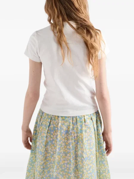 Tricou Prada din jerseu alb