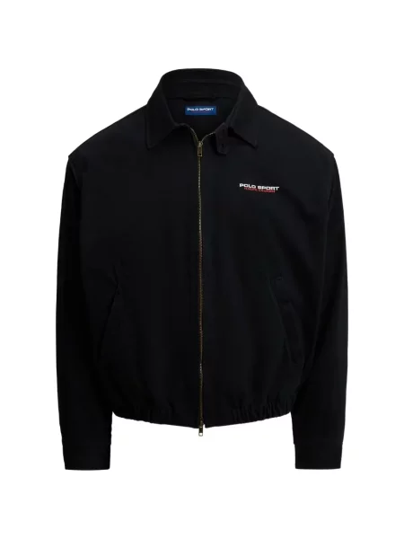 Поло тениска Polo Ralph Lauren с автограф черно