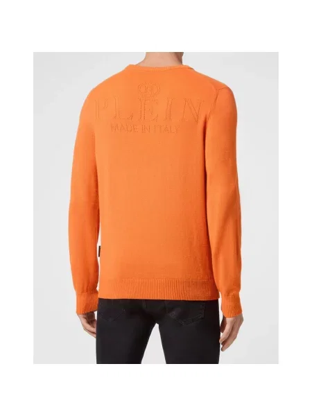 Sweter Philipp Plein pomarańczowy