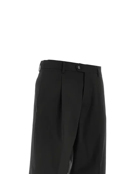 Pantaloni Breras Milano de lână negru