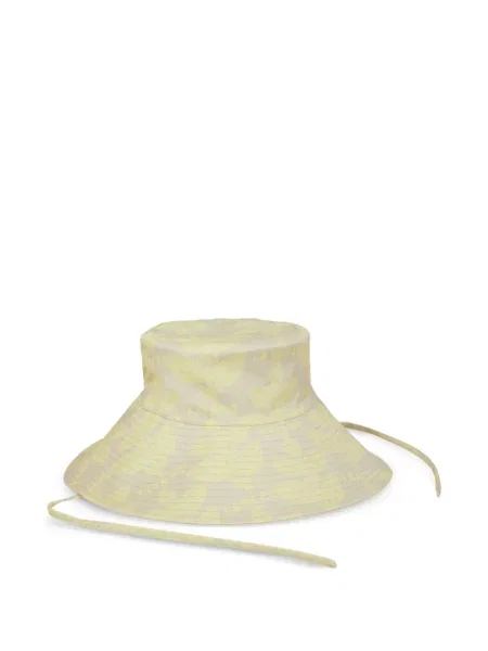 Pălărie Lancel cu model floral cu imagine