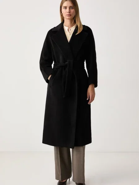 Weekend MaxMara De lână palton Wkdtempera negru