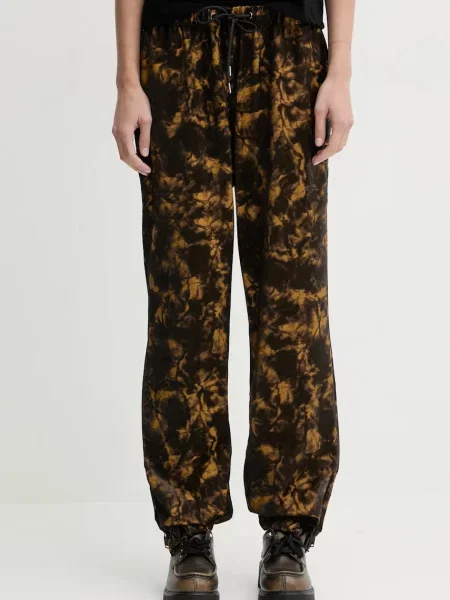 Rains pantaloni Pants Regular W3 high waist maro