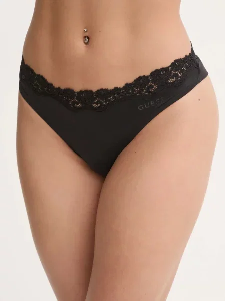 Brazílske nohavičky Guess EVELINE čierna