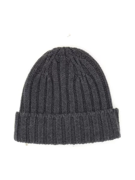 Czapka Aspesi klasyczna prążkowana szara